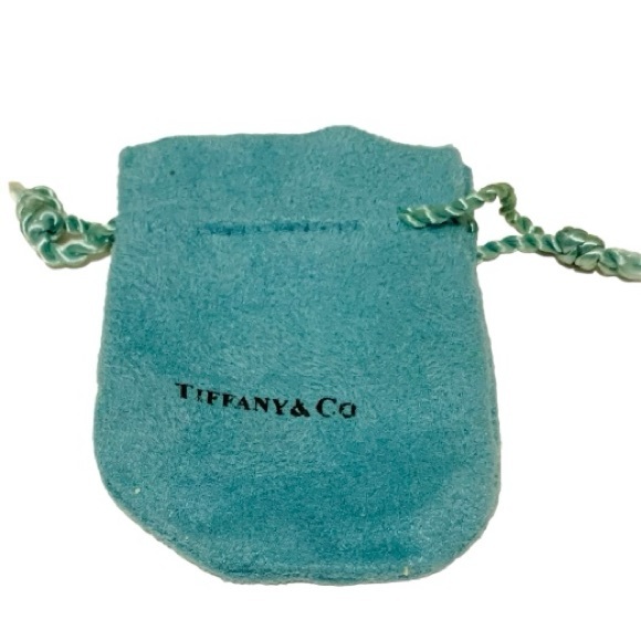 Tiffany & Co Empty Packaging Small Blue Drawstring Closure Jewelry Pouch 1990’s - Picture 1 of 9